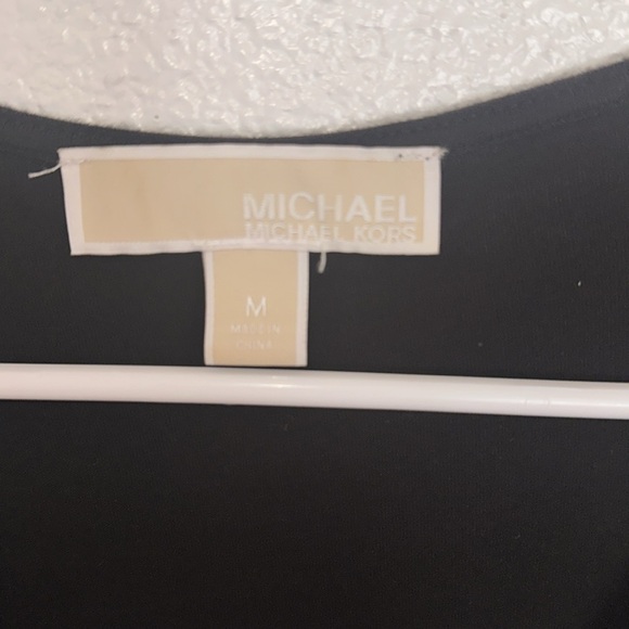 Michael kors, long blouse three-quarter sleeves, sheer lining around by front - Picture 2 of 14